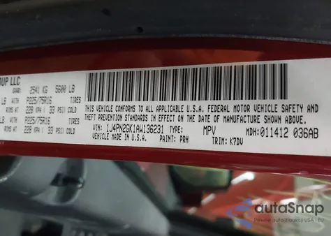 2010 Jeep Liberty Sport from USA, damaged, VIN 1J4PN2GK1AW136231